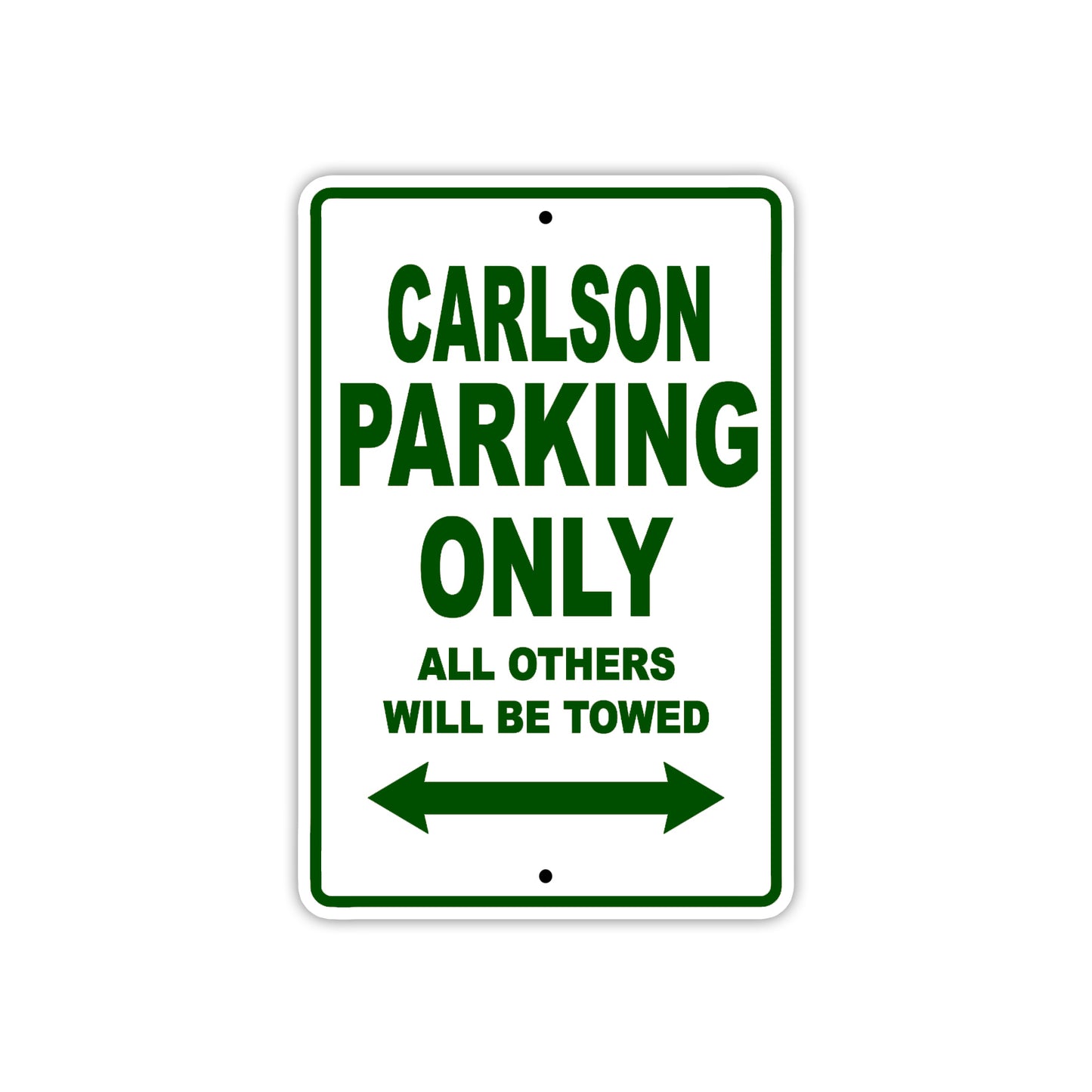 Carlson Boats Parking Only All Others Will Be Towed Sea Ocean Beach Lake Boat Aluminum Metal Sign Plate