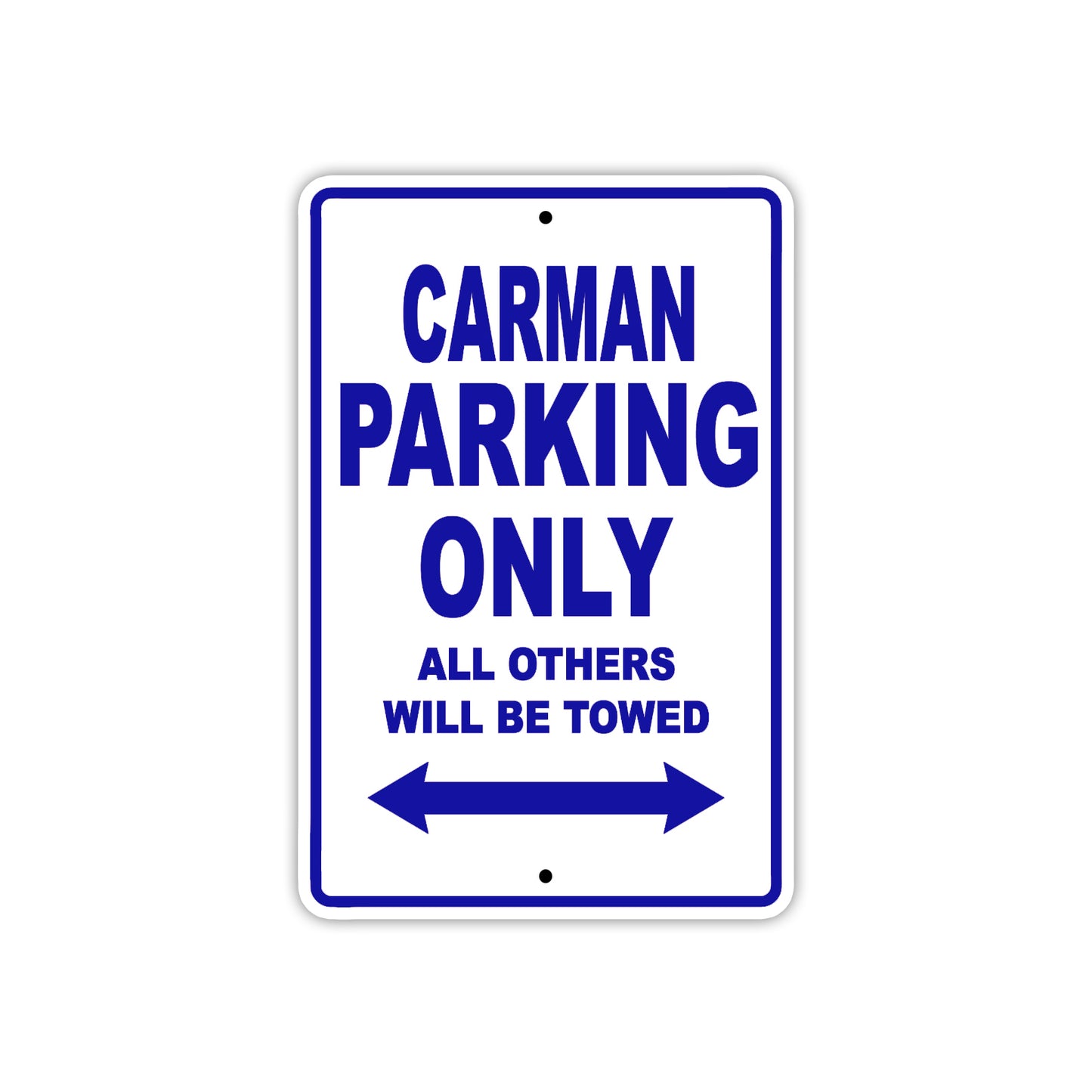 Carman Boats Parking Only All Others Will Be Towed Sea Ocean Beach Lake Boat Aluminum Metal Sign Plate