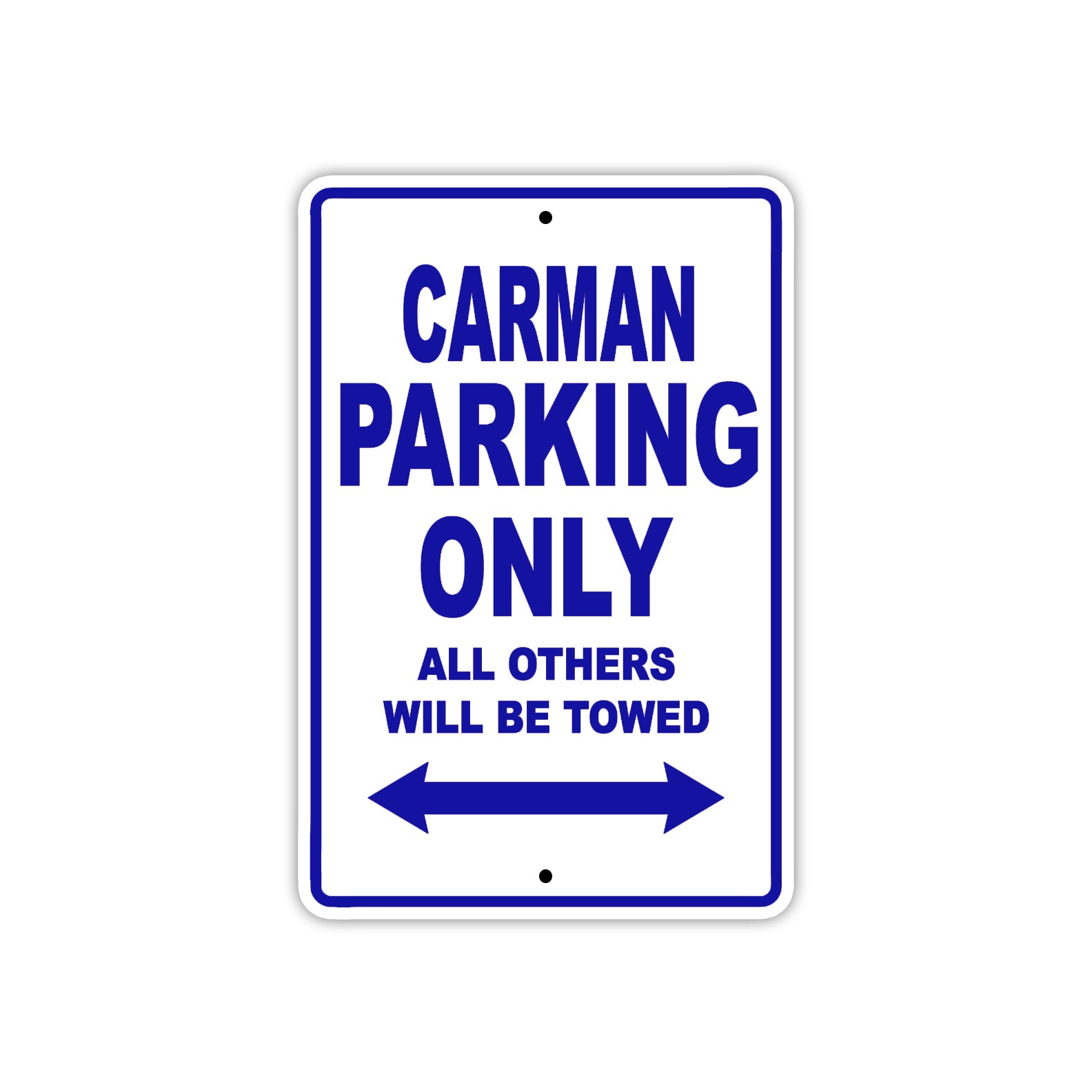 Carman Boats Parking Only All Others Will Be Towed Sea Ocean Beach Lake Boat Aluminum Metal Sign Plate