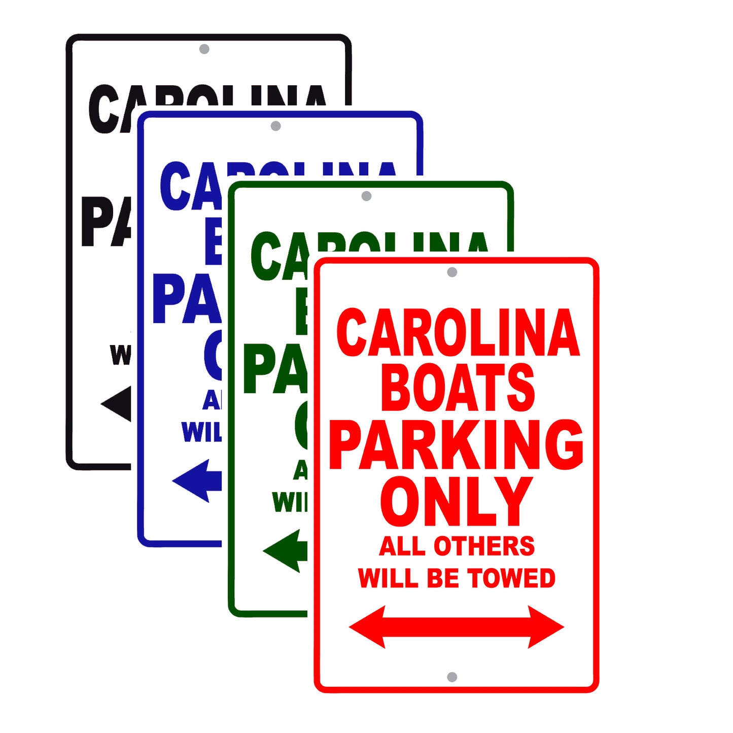 Carolina Boats Boats Parking Only All Others Will Be Towed Sea Ocean Beach Lake Boat Aluminum Metal Sign Plate