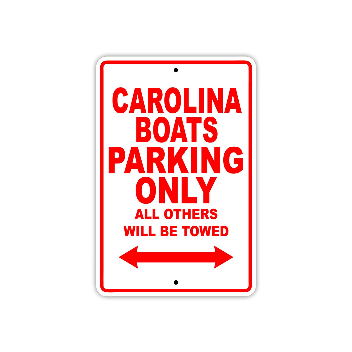 Carolina Boats Boats Parking Only All Others Will Be Towed Sea Ocean Beach Lake Boat Aluminum Metal Sign Plate