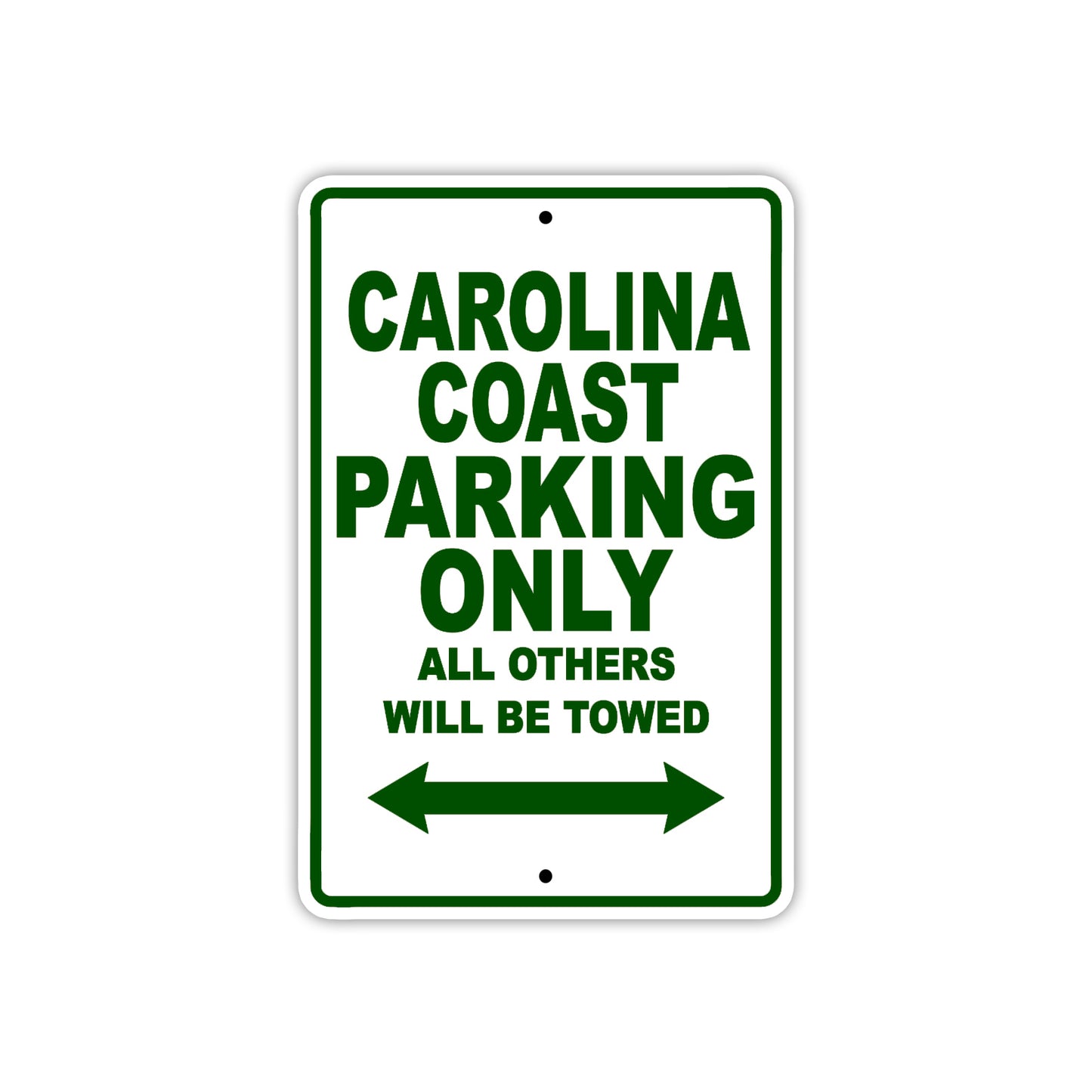 Carolina Coast Boats Parking Only All Others Will Be Towed Sea Ocean Beach Lake Boat Aluminum Metal Sign Plate