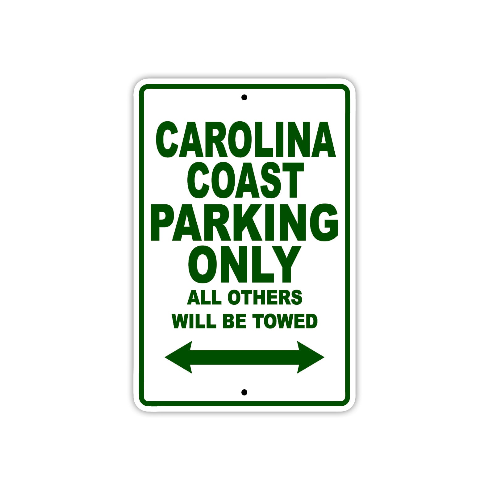 Carolina Coast Boats Parking Only All Others Will Be Towed Sea Ocean Beach Lake Boat Aluminum Metal Sign Plate