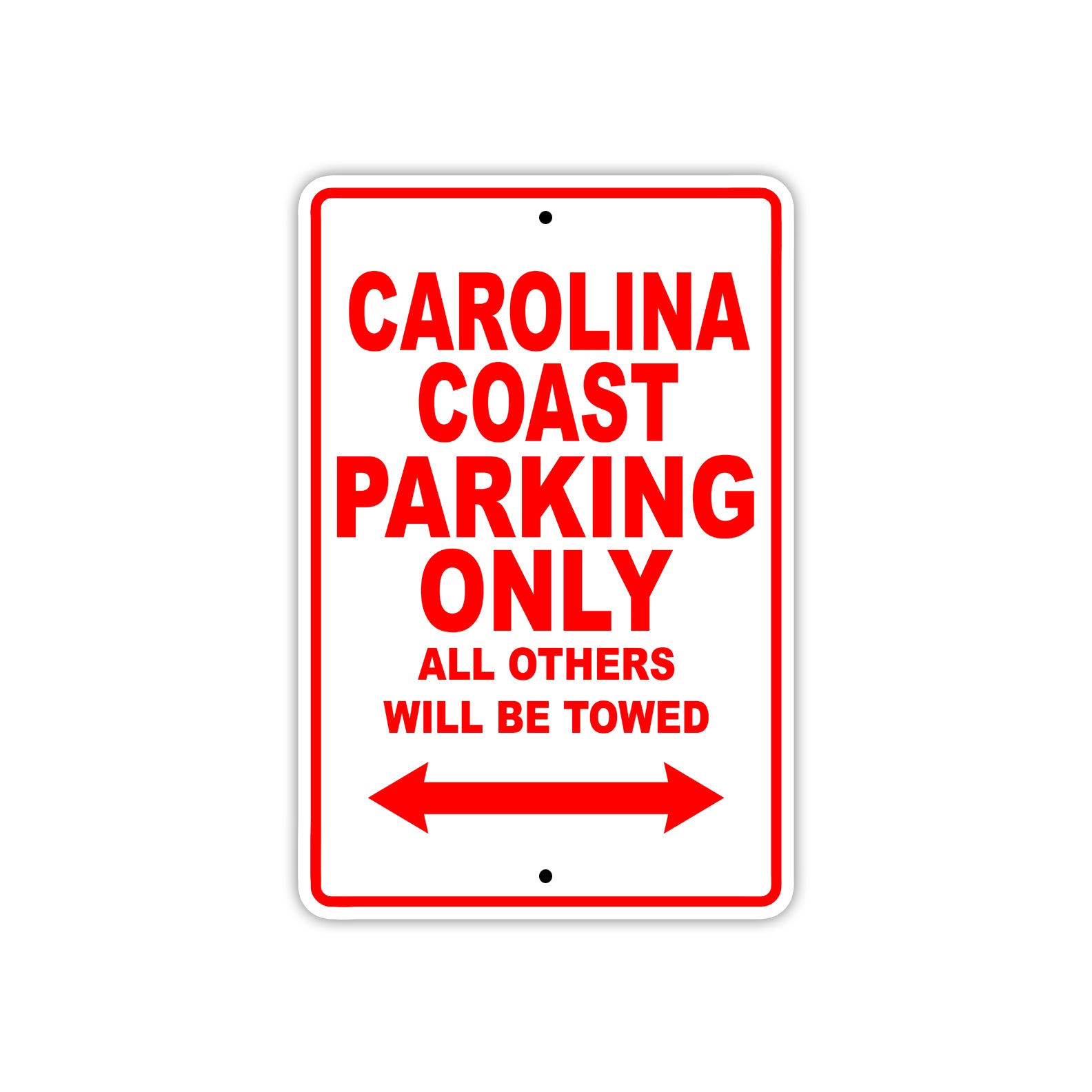 Carolina Coast Boats Parking Only All Others Will Be Towed Sea Ocean Beach Lake Boat Aluminum Metal Sign Plate