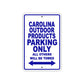 Carolina Outdoor Products Boats Parking Only All Others Will Be Towed Sea Ocean Beach Lake Boat Aluminum Metal Sign Plate
