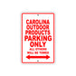 Carolina Outdoor Products Boats Parking Only All Others Will Be Towed Sea Ocean Beach Lake Boat Aluminum Metal Sign Plate