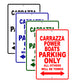Carrazza Power Boats Boats Parking Only All Others Will Be Towed Sea Ocean Beach Lake Boat Aluminum Metal Sign Plate