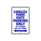 Carrazza Power Boats Boats Parking Only All Others Will Be Towed Sea Ocean Beach Lake Boat Aluminum Metal Sign Plate