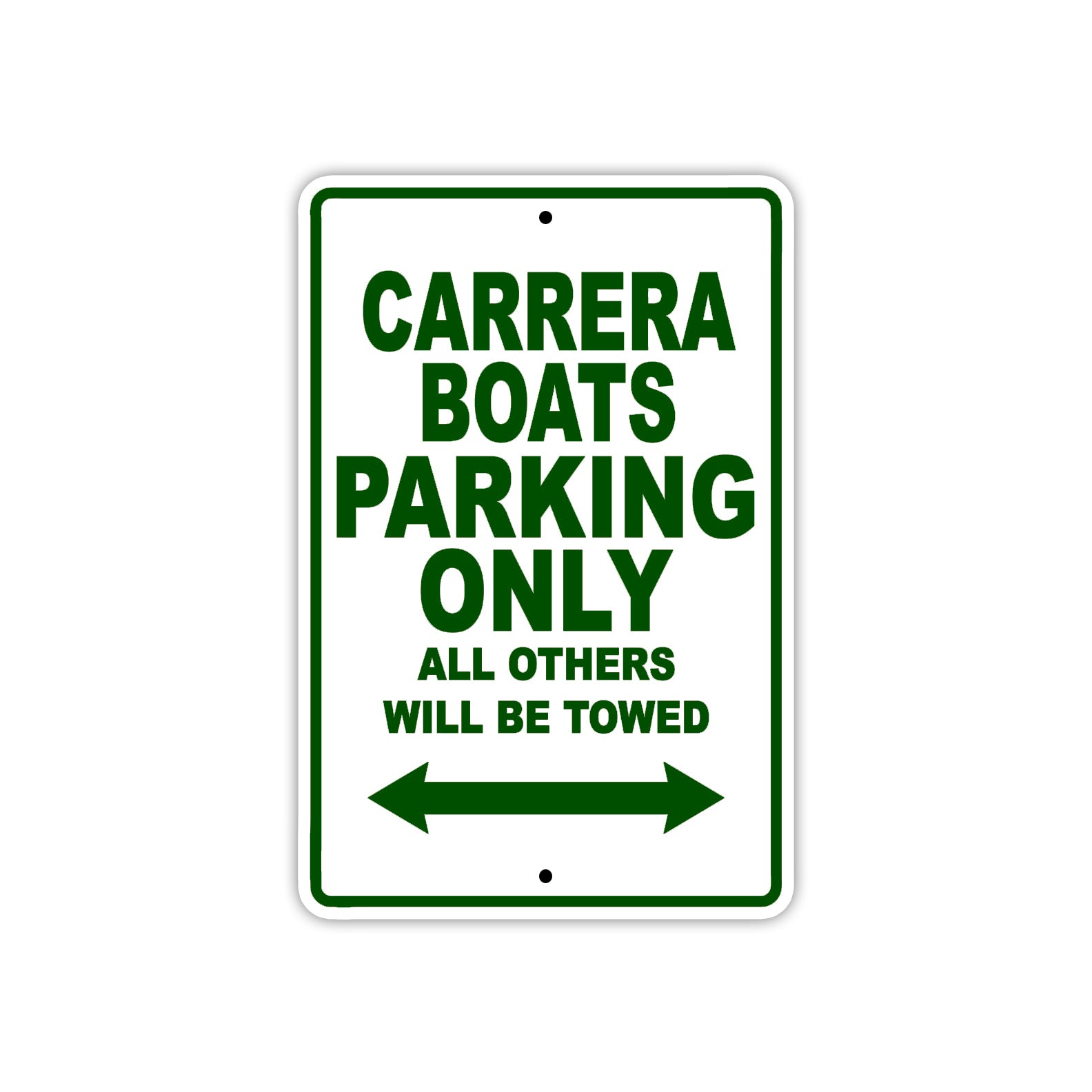 Carrera Boats Boats Parking Only All Others Will Be Towed Sea Ocean Beach Lake Boat Aluminum Metal Sign Plate