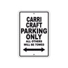 Carri Craft Boats Parking Only All Others Will Be Towed Sea Ocean Beach Lake Boat Aluminum Metal Sign Plate