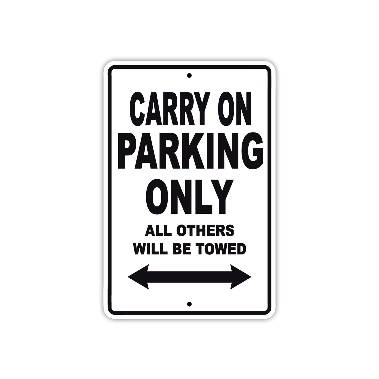 Carry On Boats Parking Only All Others Will Be Towed Sea Ocean Beach Lake Boat Aluminum Metal Sign Plate