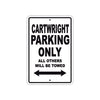 Cartwright Boats Parking Only All Others Will Be Towed Sea Ocean Beach Lake Boat Aluminum Metal Sign Plate