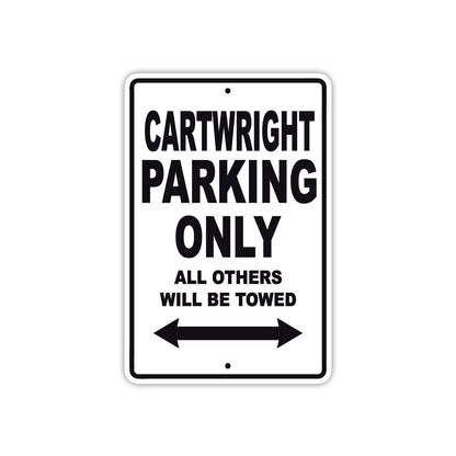 Cartwright Boats Parking Only All Others Will Be Towed Sea Ocean Beach Lake Boat Aluminum Metal Sign Plate