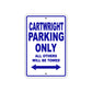 Cartwright Boats Parking Only All Others Will Be Towed Sea Ocean Beach Lake Boat Aluminum Metal Sign Plate