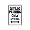 Carvel Inc Boats Parking Only All Others Will Be Towed Sea Ocean Beach Lake Boat Aluminum Metal Sign Plate