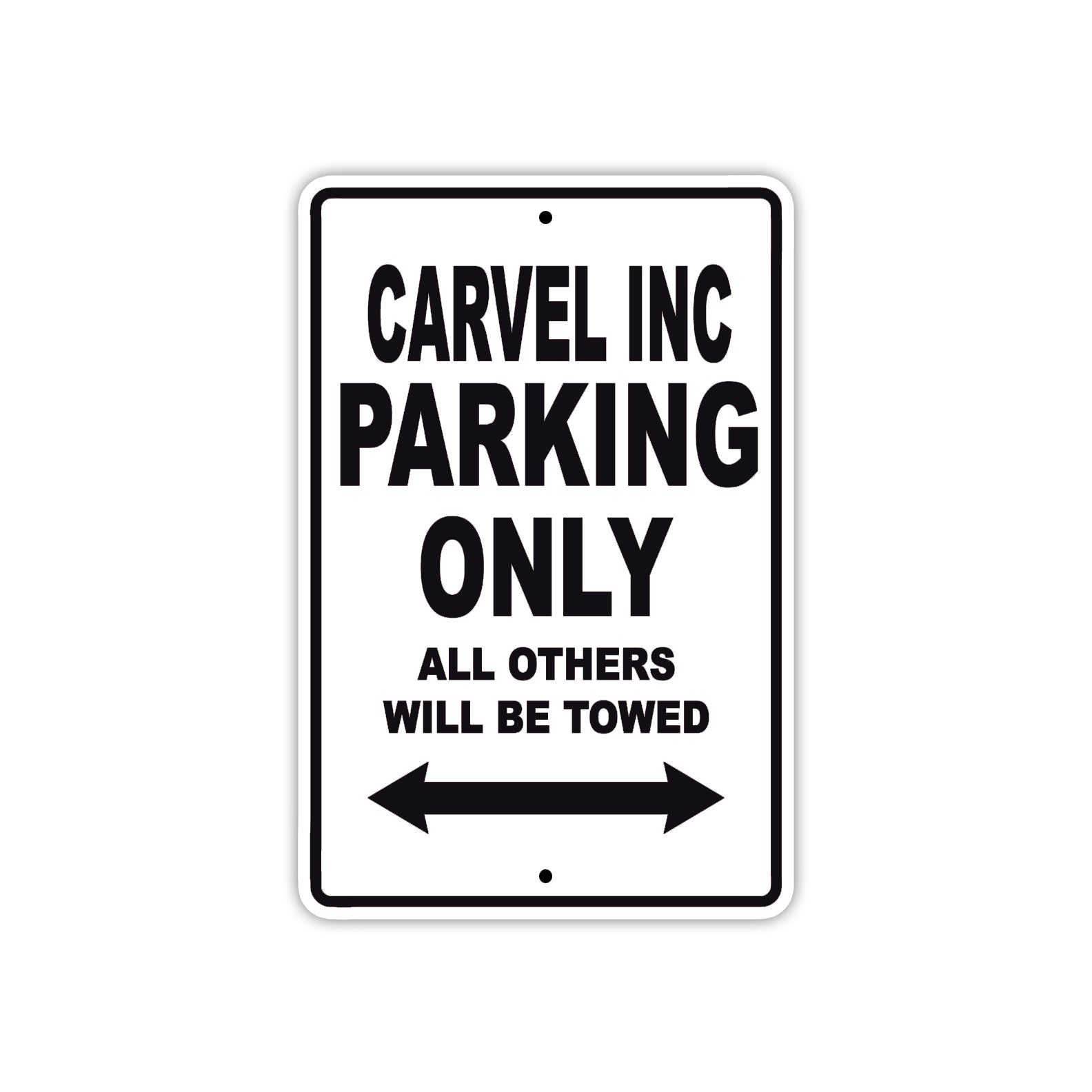 Carvel Inc Boats Parking Only All Others Will Be Towed Sea Ocean Beach Lake Boat Aluminum Metal Sign Plate