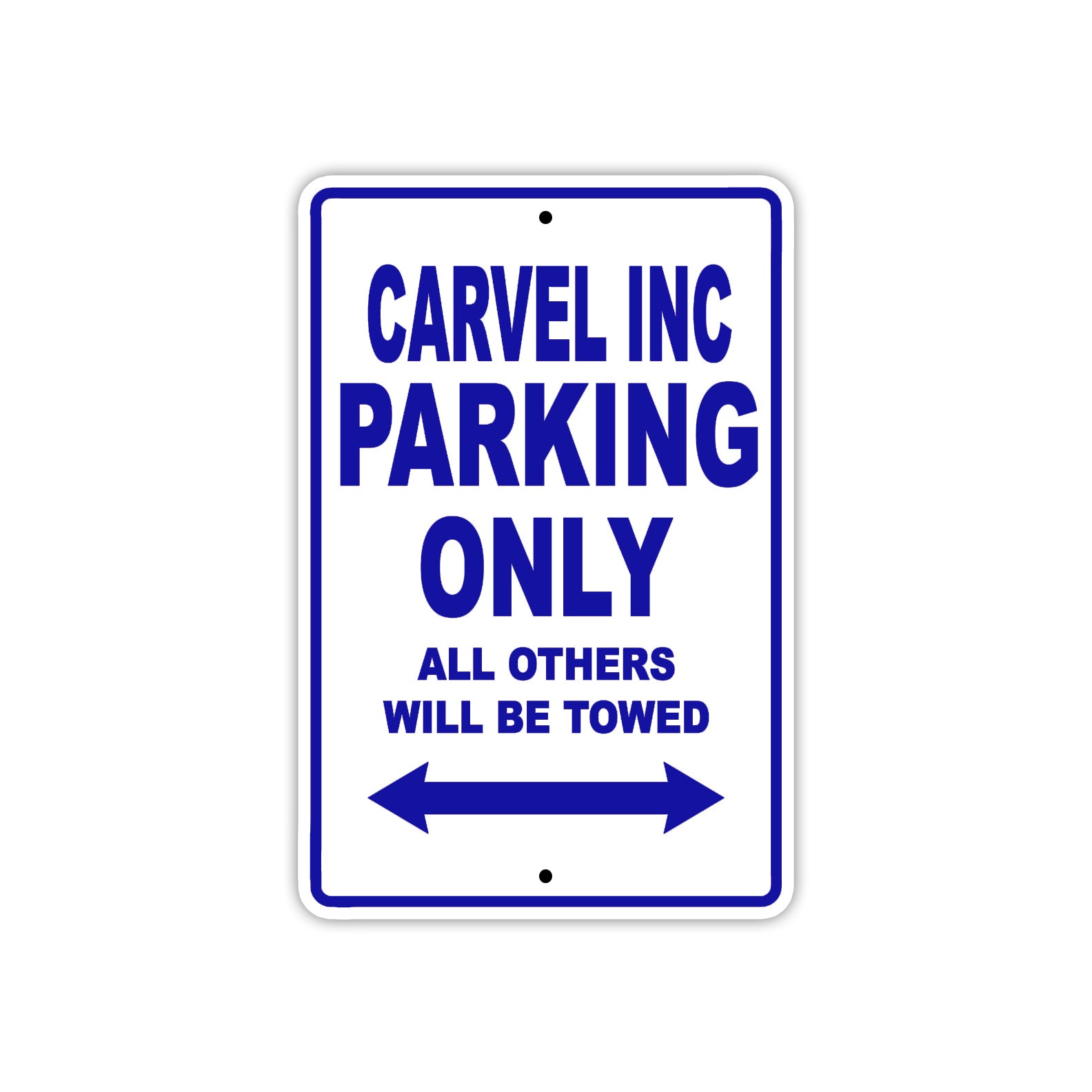 Carvel Inc Boats Parking Only All Others Will Be Towed Sea Ocean Beach Lake Boat Aluminum Metal Sign Plate