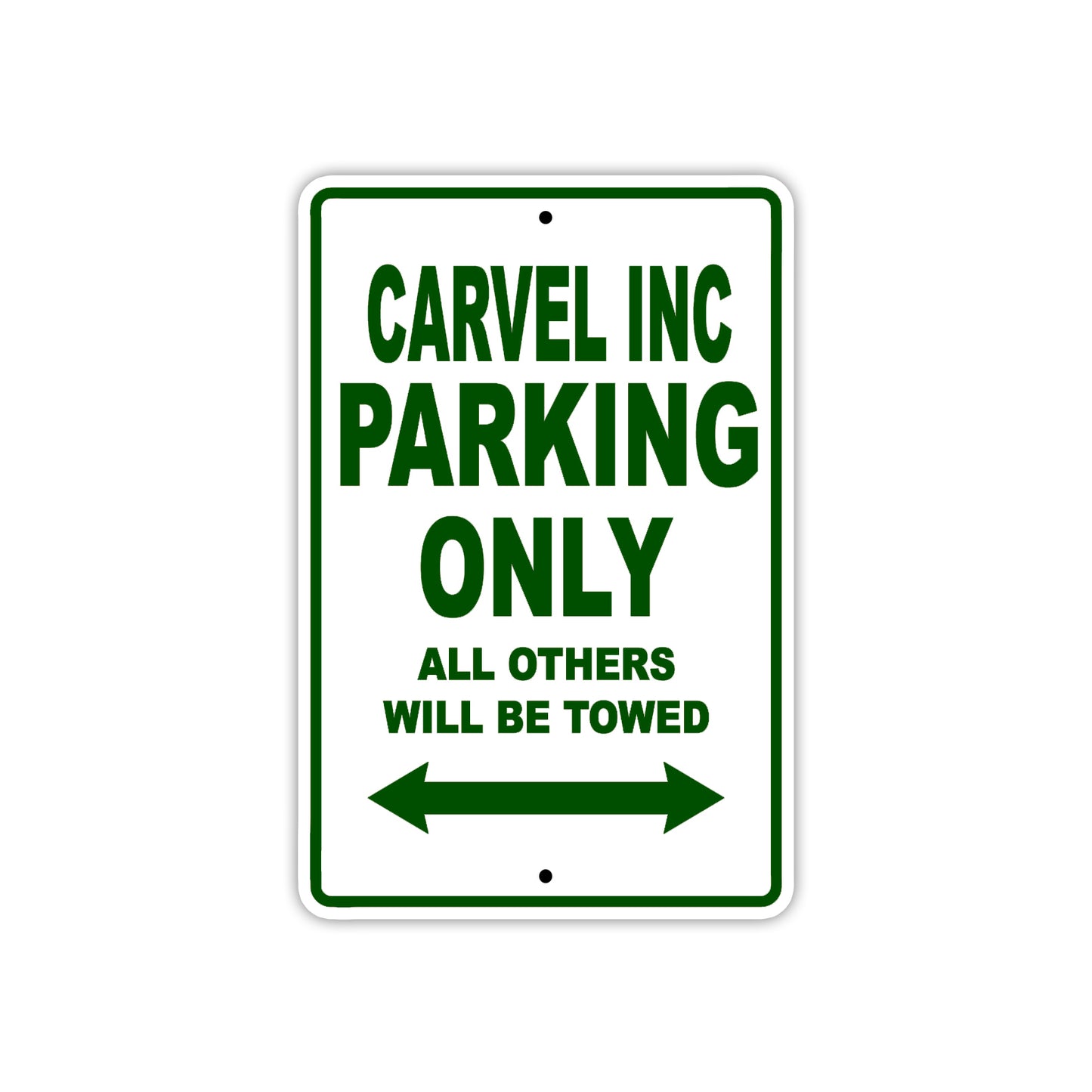 Carvel Inc Boats Parking Only All Others Will Be Towed Sea Ocean Beach Lake Boat Aluminum Metal Sign Plate