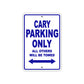 Cary Boats Parking Only All Others Will Be Towed Sea Ocean Beach Lake Boat Aluminum Metal Sign Plate