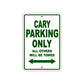 Cary Boats Parking Only All Others Will Be Towed Sea Ocean Beach Lake Boat Aluminum Metal Sign Plate