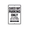 Casco Bay Boats Parking Only All Others Will Be Towed Sea Ocean Beach Lake Boat Aluminum Metal Sign Plate