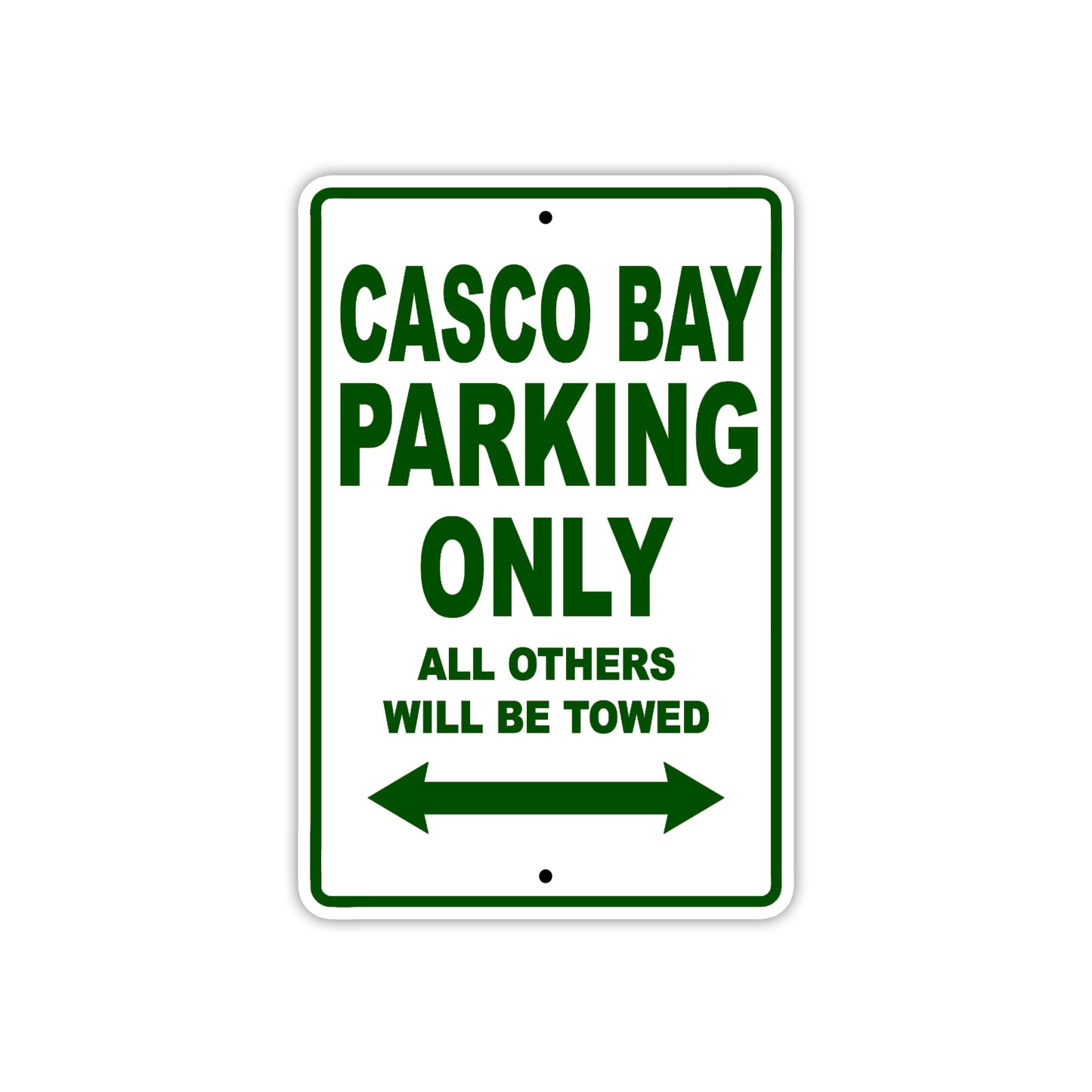 Casco Bay Boats Parking Only All Others Will Be Towed Sea Ocean Beach Lake Boat Aluminum Metal Sign Plate