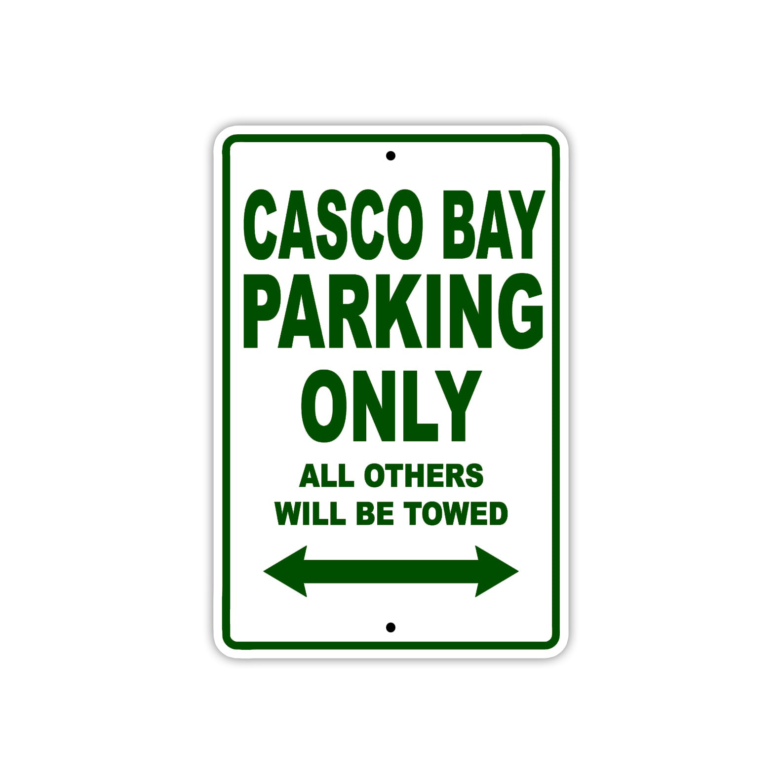 Casco Bay Boats Parking Only All Others Will Be Towed Sea Ocean Beach Lake Boat Aluminum Metal Sign Plate