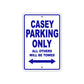 Casey Boats Parking Only All Others Will Be Towed Sea Ocean Beach Lake Boat Aluminum Metal Sign Plate