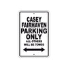 Casey Fairhaven Boats Parking Only All Others Will Be Towed Sea Ocean Beach Lake Boat Aluminum Metal Sign Plate