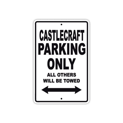 Castlecraft Boats Parking Only All Others Will Be Towed Sea Ocean Beach Lake Boat Aluminum Metal Sign Plate