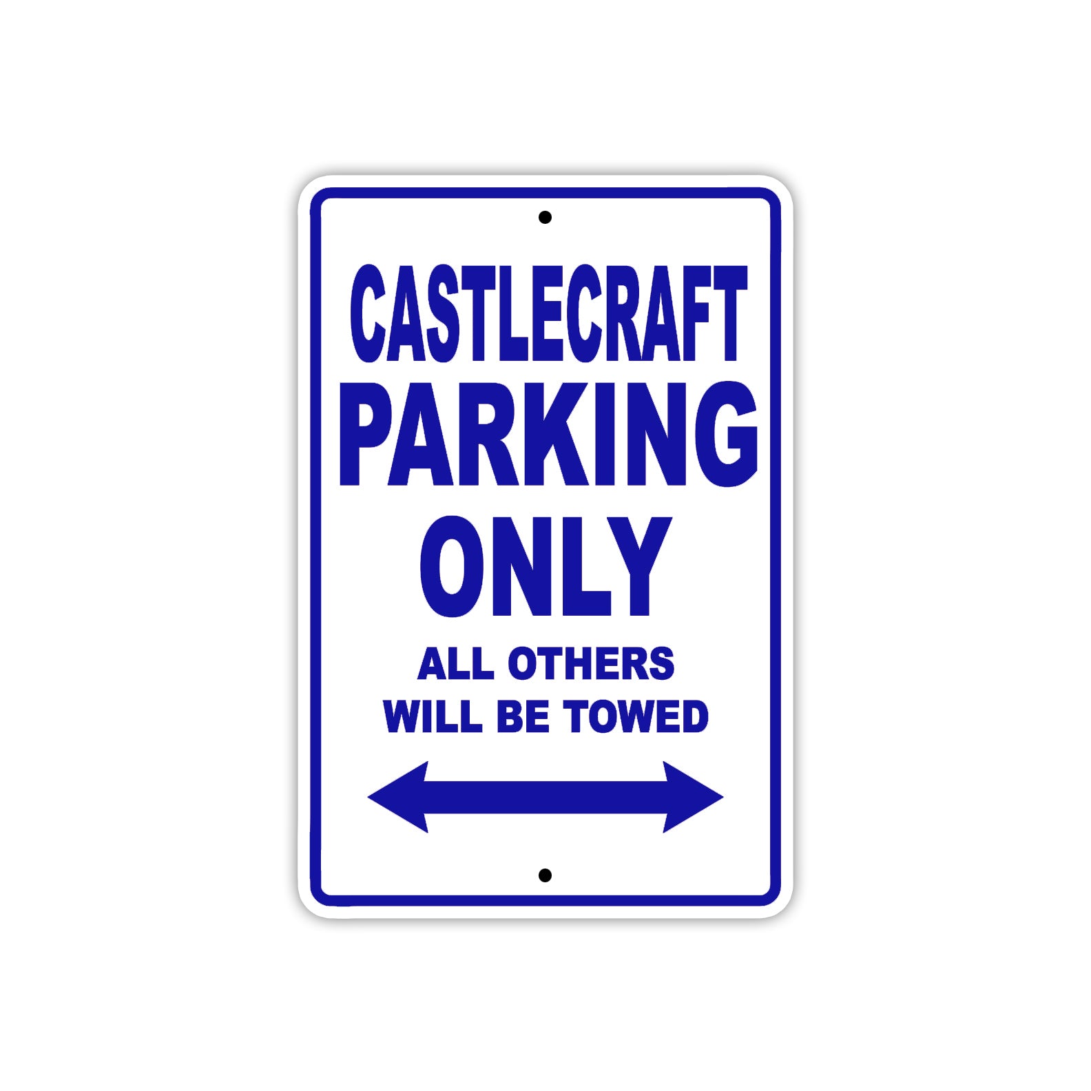 Castlecraft Boats Parking Only All Others Will Be Towed Sea Ocean Beach Lake Boat Aluminum Metal Sign Plate