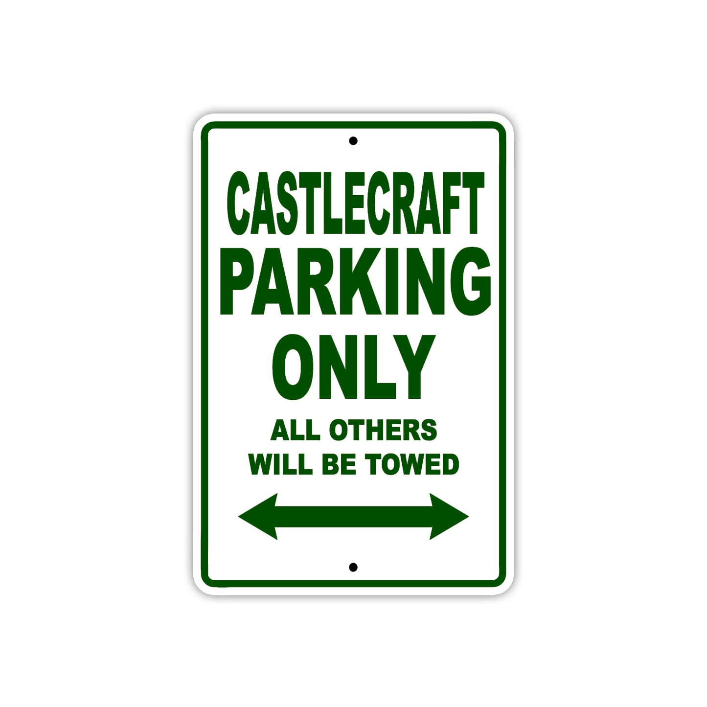 Castlecraft Boats Parking Only All Others Will Be Towed Sea Ocean Beach Lake Boat Aluminum Metal Sign Plate