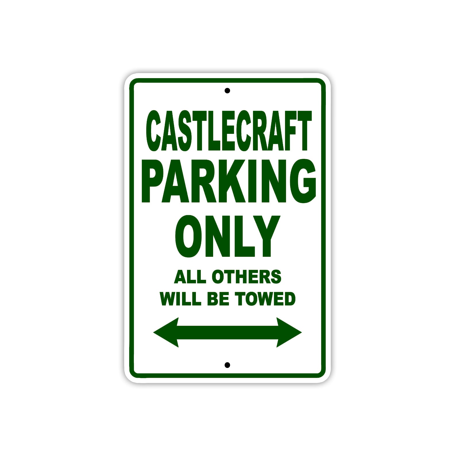 Castlecraft Boats Parking Only All Others Will Be Towed Sea Ocean Beach Lake Boat Aluminum Metal Sign Plate