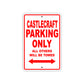 Castlecraft Boats Parking Only All Others Will Be Towed Sea Ocean Beach Lake Boat Aluminum Metal Sign Plate