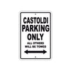Castoldi Boats Parking Only All Others Will Be Towed Sea Ocean Beach Lake Boat Aluminum Metal Sign Plate