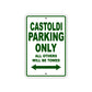 Castoldi Boats Parking Only All Others Will Be Towed Sea Ocean Beach Lake Boat Aluminum Metal Sign Plate