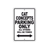 Cat Concepts Boats Parking Only All Others Will Be Towed Sea Ocean Beach Lake Boat Aluminum Metal Sign Plate