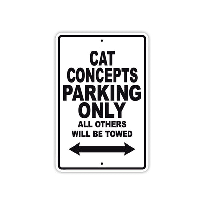 Cat Concepts Boats Parking Only All Others Will Be Towed Sea Ocean Beach Lake Boat Aluminum Metal Sign Plate