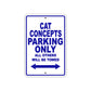 Cat Concepts Boats Parking Only All Others Will Be Towed Sea Ocean Beach Lake Boat Aluminum Metal Sign Plate