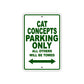 Cat Concepts Boats Parking Only All Others Will Be Towed Sea Ocean Beach Lake Boat Aluminum Metal Sign Plate