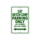 Cat Ketch Corp Boats Parking Only All Others Will Be Towed Sea Ocean Beach Lake Boat Aluminum Metal Sign Plate
