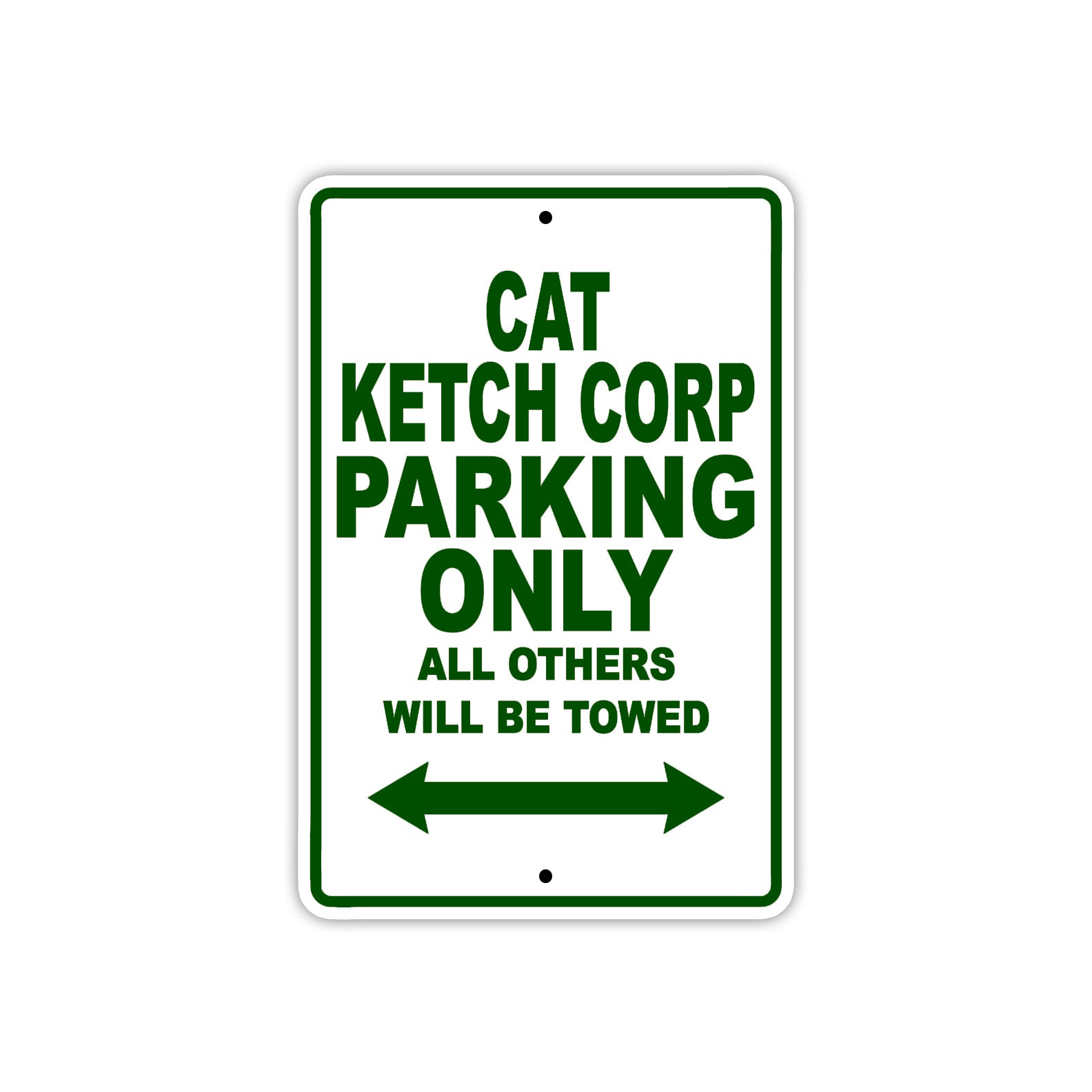 Cat Ketch Corp Boats Parking Only All Others Will Be Towed Sea Ocean Beach Lake Boat Aluminum Metal Sign Plate