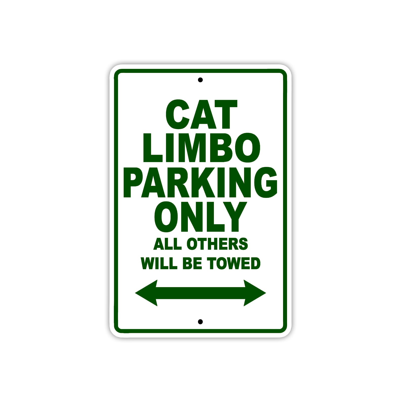 Cat Limbo Boats Parking Only All Others Will Be Towed Sea Ocean Beach Lake Boat Aluminum Metal Sign Plate