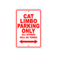 Cat Limbo Boats Parking Only All Others Will Be Towed Sea Ocean Beach Lake Boat Aluminum Metal Sign Plate