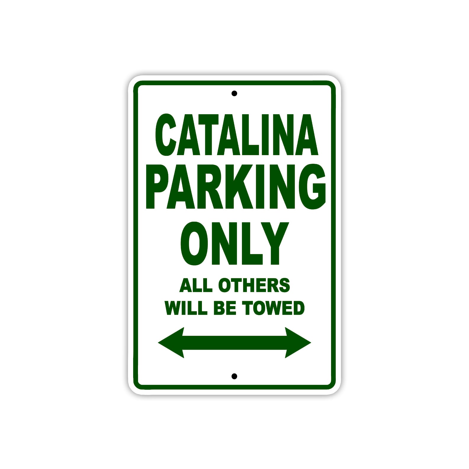 Catalina Boats Parking Only All Others Will Be Towed Sea Ocean Beach Lake Boat Aluminum Metal Sign Plate