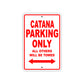 Catana Boats Parking Only All Others Will Be Towed Sea Ocean Beach Lake Boat Aluminum Metal Sign Plate