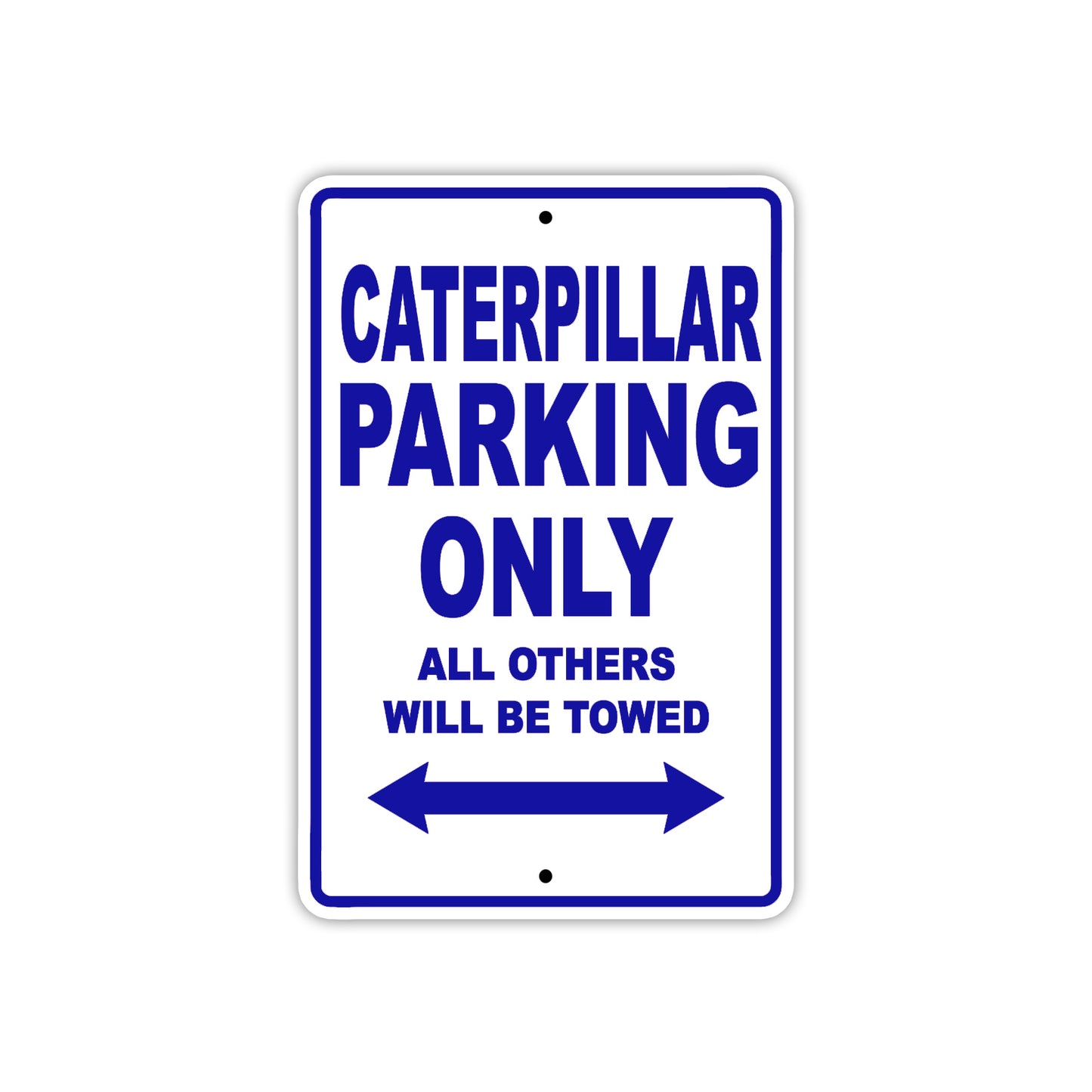 Caterpillar Boats Parking Only All Others Will Be Towed Sea Ocean Beach Lake Boat Aluminum Metal Sign Plate