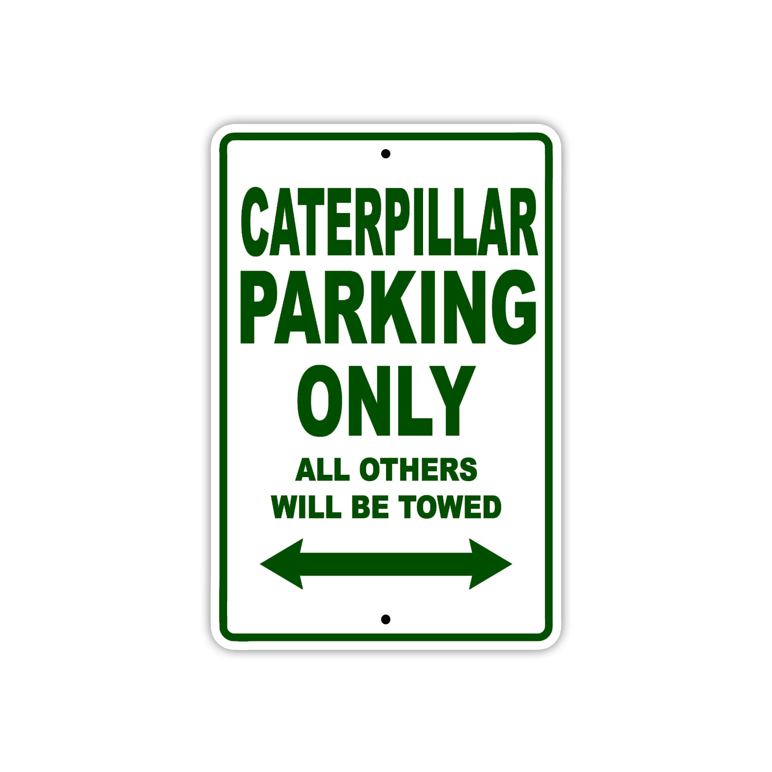 Caterpillar Boats Parking Only All Others Will Be Towed Sea Ocean Beach Lake Boat Aluminum Metal Sign Plate