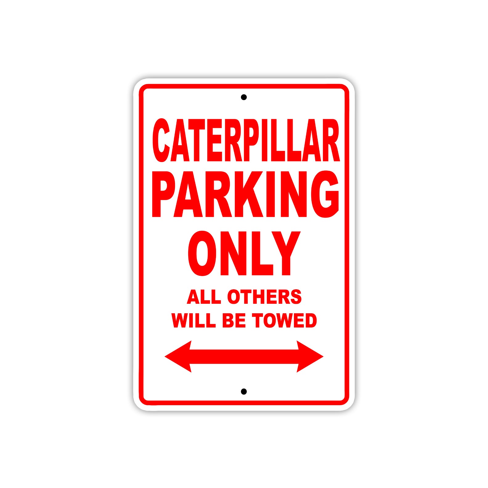 Caterpillar Boats Parking Only All Others Will Be Towed Sea Ocean Beach Lake Boat Aluminum Metal Sign Plate