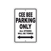Cee Bee Boats Parking Only All Others Will Be Towed Sea Ocean Beach Lake Boat Aluminum Metal Sign Plate